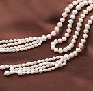 Amazing Long Style White Seashell Pearls and Natural White Pearls Necklace with Tassel