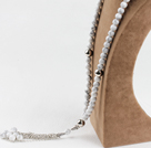 prayer beads, 10mm white turquoise ball necklace/bracelet  rosary