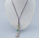 simple multi colored multi stone necklace