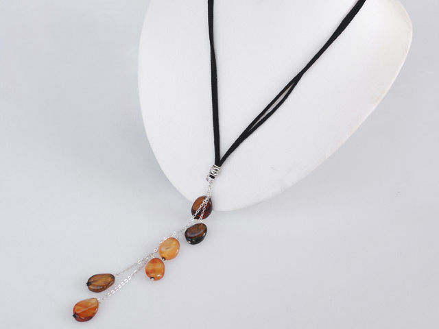 19.5 inches fantastic agate necklace