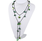 green pearl shell necklace