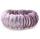 Classic Design Violet Color Trochus Shell Stretch Bracelet