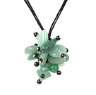 garnet aventurine necklace