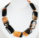 Chunky Necklace Big Crystallized Agate Stone Necklace