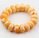 Bold Style Abacus Shape Immitation Beeswax Elastic Bangle Bracelet