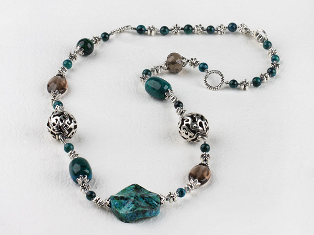 exquisite 23.6 inches phoenix stone necklace