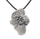 Simple style tibet silver flower accessories pendant necklace
