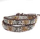 Beautiful Single Strand Natural White Blister Pearl Knotted Necklace With Charming Clasp