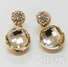 metal jewelry pretty  rhinestone earrings