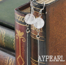 long style rose quartze earrings