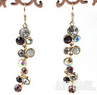 Korean jewelry colorful dangling style earrings