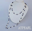 fashion arylic and crystal long style necklace