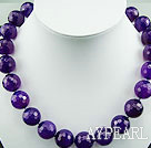 faceted amethyst necklace