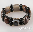 fashon gem stone jewelry elastic agate bracelet 