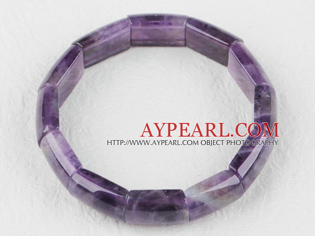 7.5 inches 12*18mm amethyst bracelet