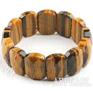 faceted tiger eye stretchy bangle bracelet