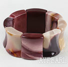 stretchy 25*30mm Picasso gemstone bangle bracelet 