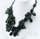 black agate necklace