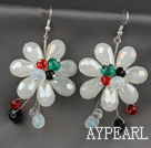 pumpkin shape colored glaze earrings