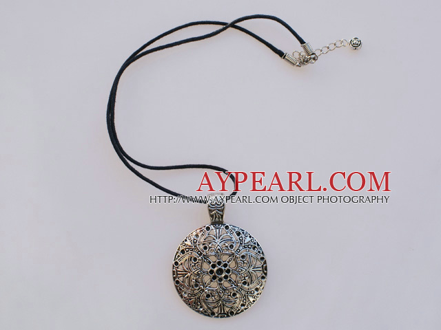 48mm tibet silver pendant necklace