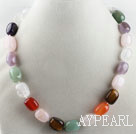 17.7 inches lovely mullti color gemstone necklace
