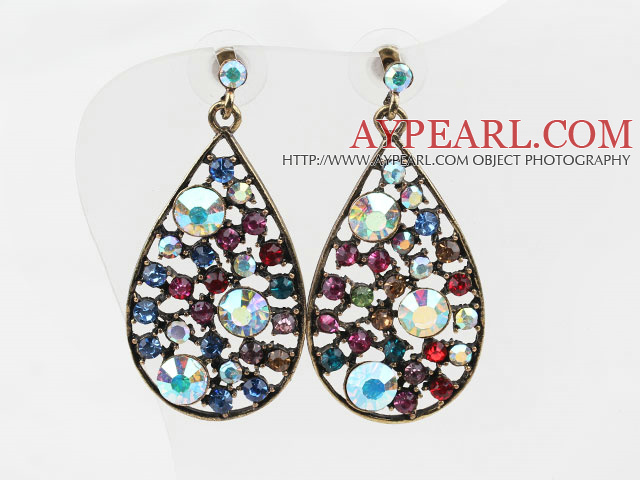 Star Fish Shape Blue Volcanic Stone Earrings