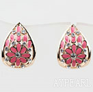 Fashion Style Oval Shape Gold Plated Hypoallergenic Studs Earrings