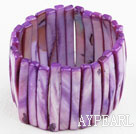 Dyed Purple Shell Bracelet