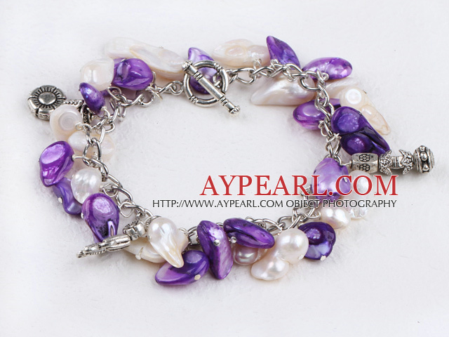 dyed pearl bracelet