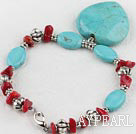 turquoise coral bracelet