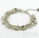 Green rutilated quartz bracelet