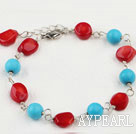 coral turquoise bracelet
