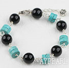 black agate Turquoise  bracelet