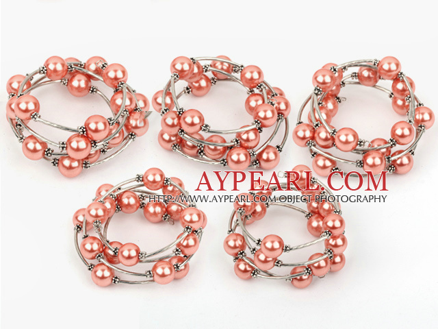 Acrylic manmade pearl bracelet( For 5 Pieces )