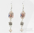 New Design Crystal and Colored Glaze Dangle Charm Earrings