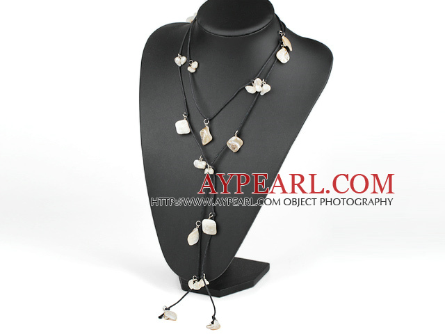 hot jewelry fashion long style pearl shell necklace 