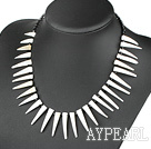 fashion crystal and white shell necklace