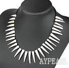 fashion crystal and white shell necklace