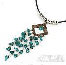 beautiful turquoise necklace with extendable chain