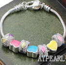 Fashion Style Assorted Multi Color Spring Charm Bracelet