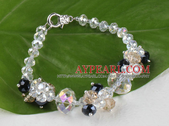 7.5 inches flashy crystal bracelet with lobster clasp
