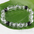 7.5 inches 8-10mm glass beads stretchy bracelet