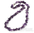 6-10mm natural amethyst necklace