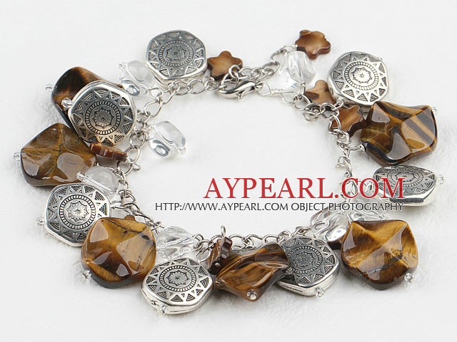 tiger eye shell bracelet 