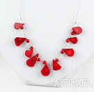 hot and lovely red coral necklace