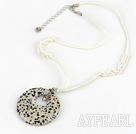 leopard spot pendant with extendable chain