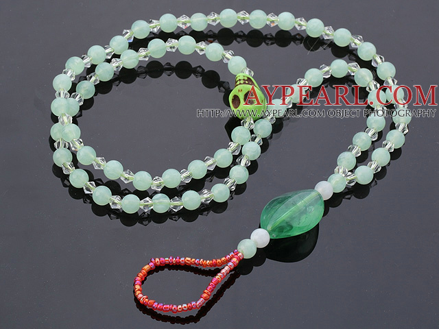 Frumos 10 buc Verde Seria Round acrilic și craniu Turcoaz Alb Crystal anklet