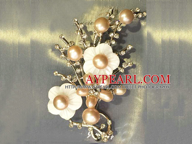 Fashion Branche Augen Form Grün Intarsien Malaysian Jade -Blumen-Brosche