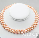 Wholesale Natural Pink Freshwater Mabe Pearl Bridal Necklace