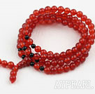 Karneol Armband Prayer (Gesamt 108 Perlen)